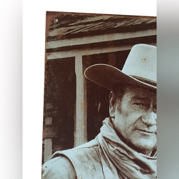 John Wayne “The Duke” Signature Cowboy Western Actor Hollywood Icon Metal Sign - Picture 3 of 6